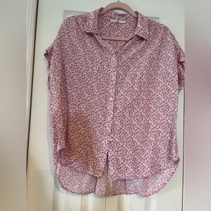 Jane and Delancey Pink Floral Blouse